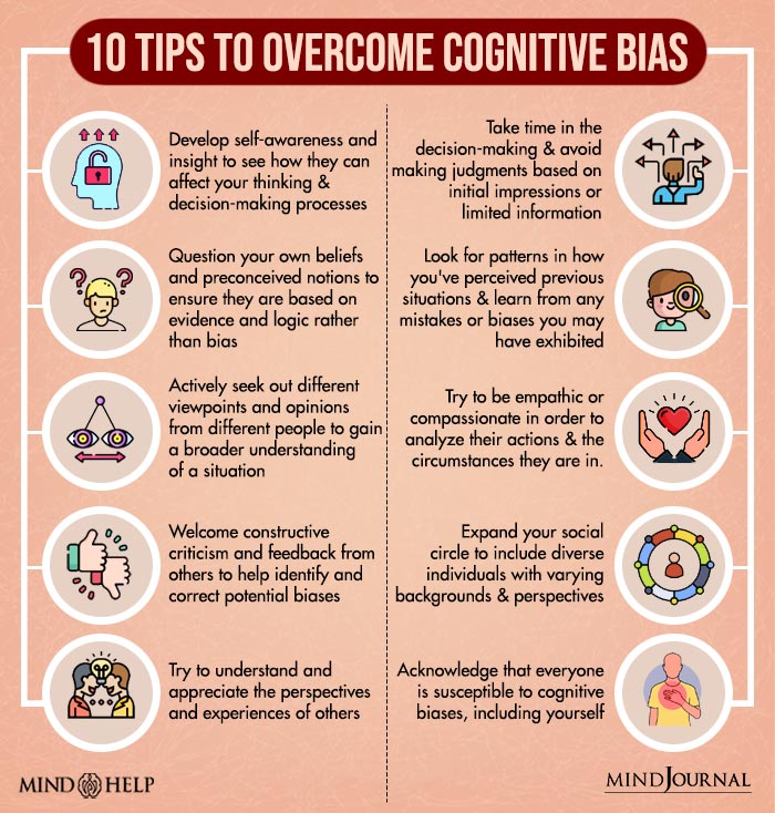 Tips to overcome cognitive biases